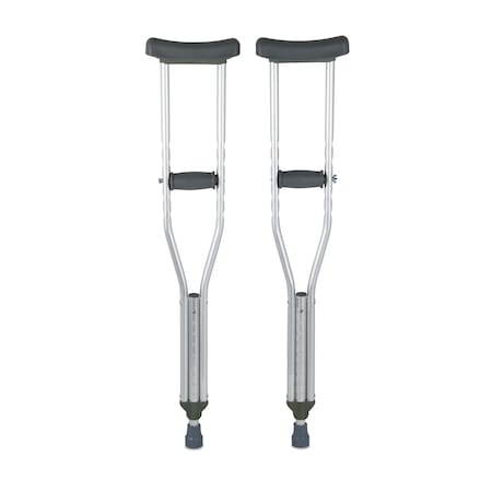 Mckesson Aluminum Child Underarm Crutches 4' 6" to 5' 2" User Ht. 146-10401-8